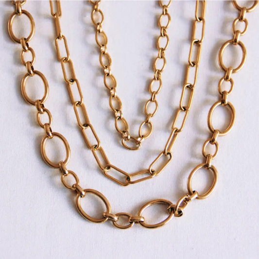 Bazou - Oval linked necklace