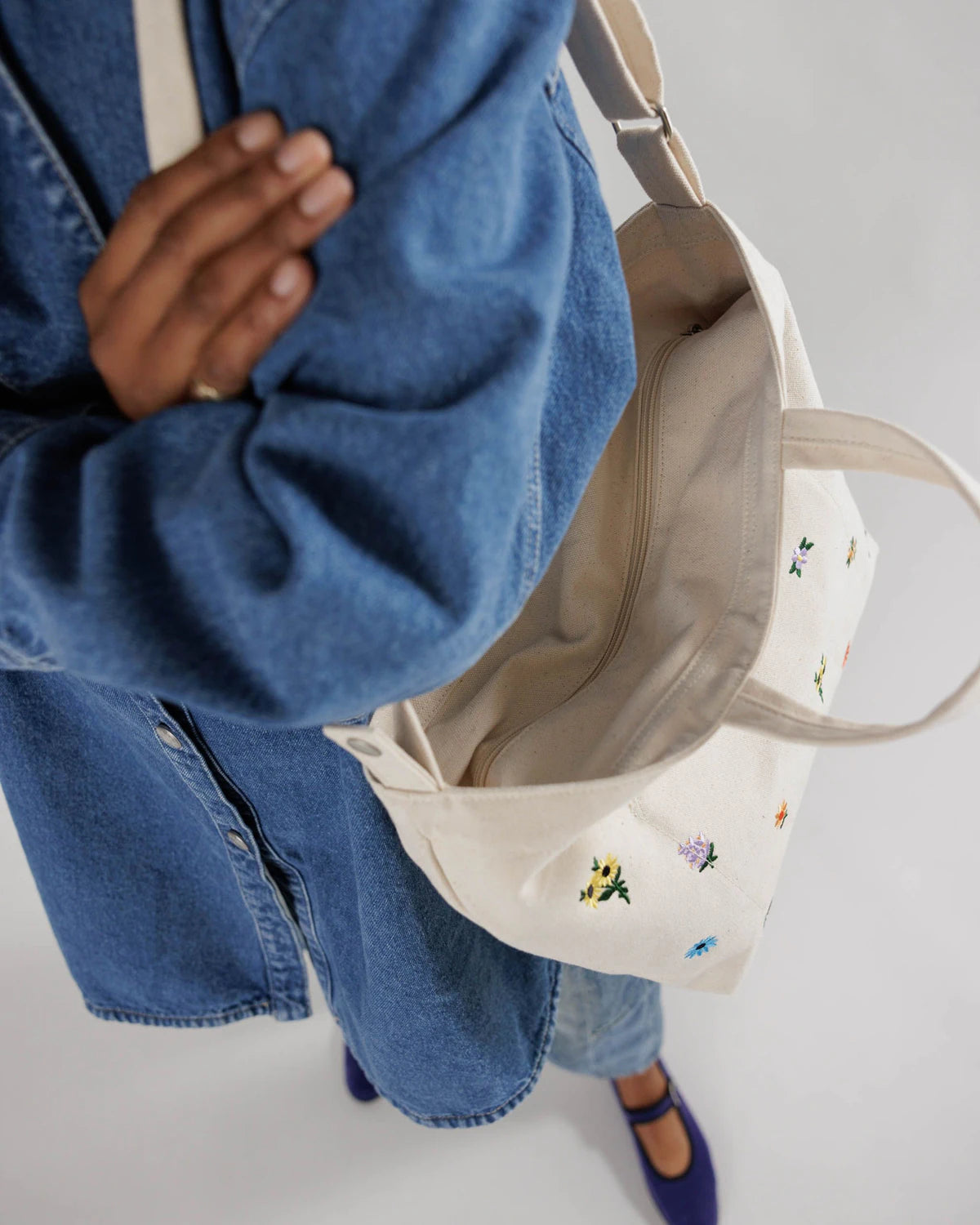 BAGGU Horizontal Zip Duck Bag - Ditsy Floral