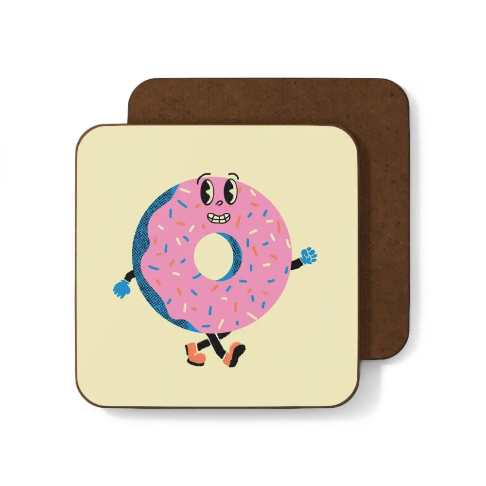 Donut Retro Mascot Coaster - PABOOM