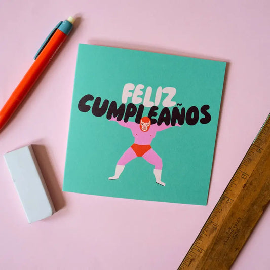 Betiobca - Feliz Cumpleaños Luchador Card Bio Cello