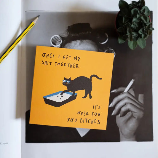 Shit Together Cat Card - PABOOM