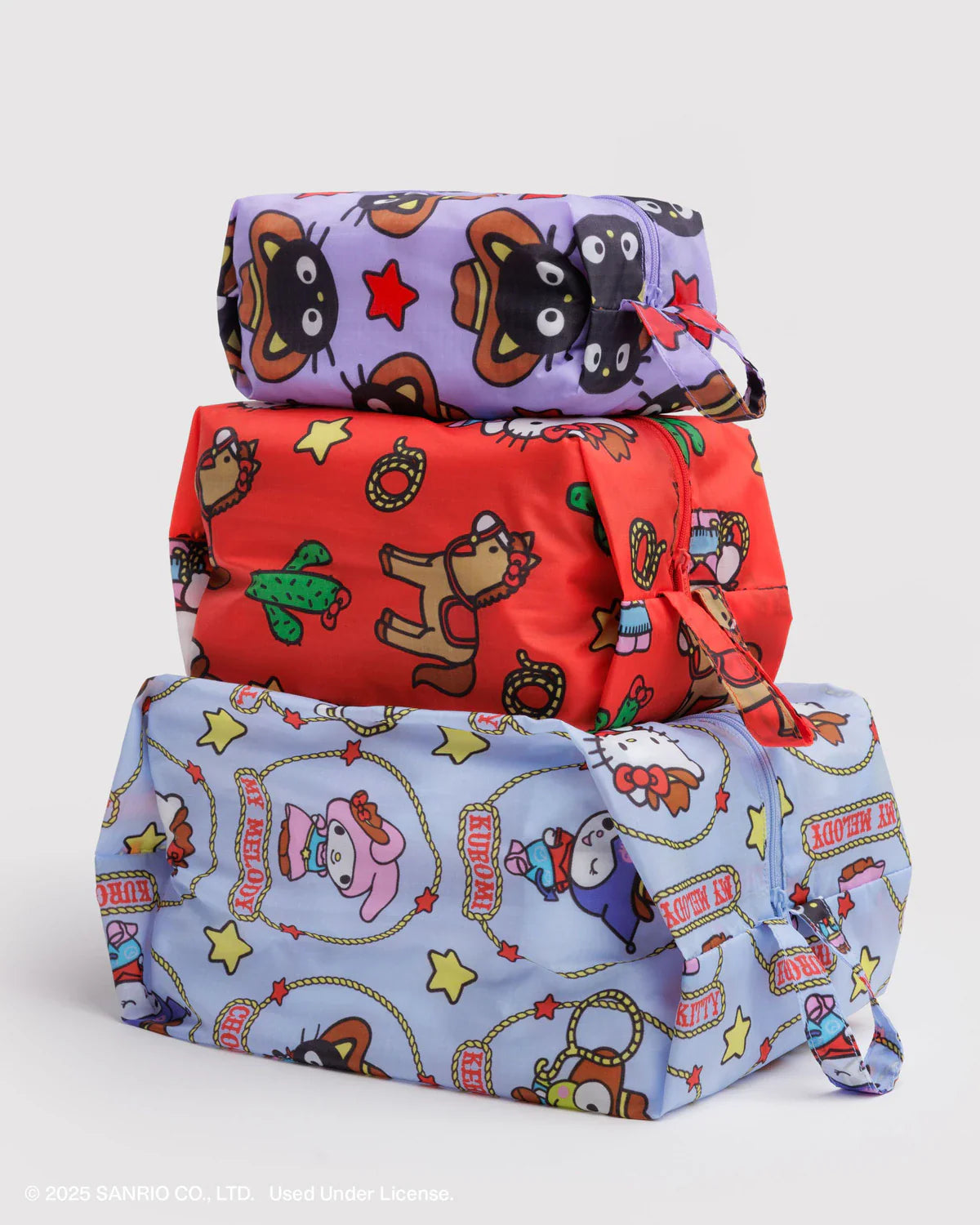 BAGGU 3D Zip Set - Hello Kitty + Friends Western