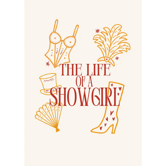 Blue Iris Designs Co - The Life of a Showgirl taylor swift inspired print A3