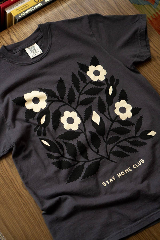 Blooms 1858 Floral Graphic Tee - Graphite