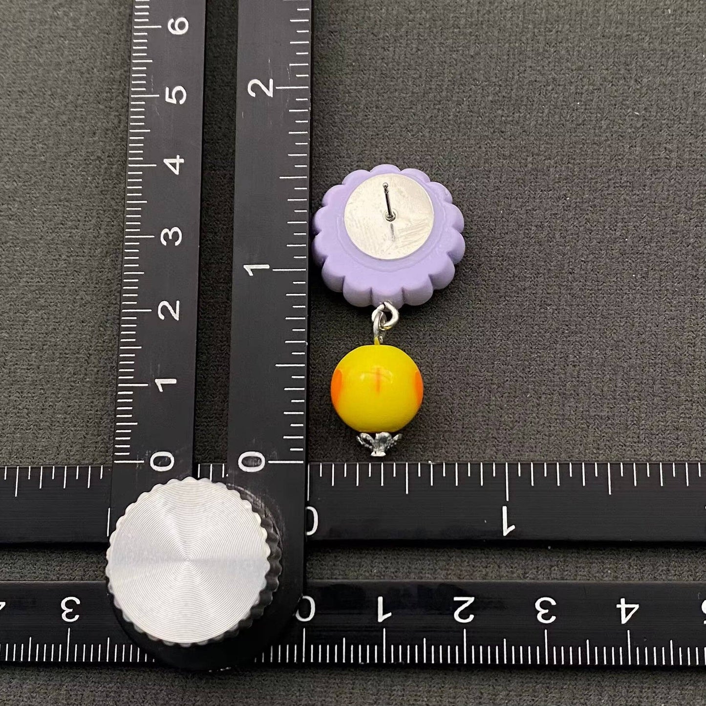 Sunflower Face Doll Earrings