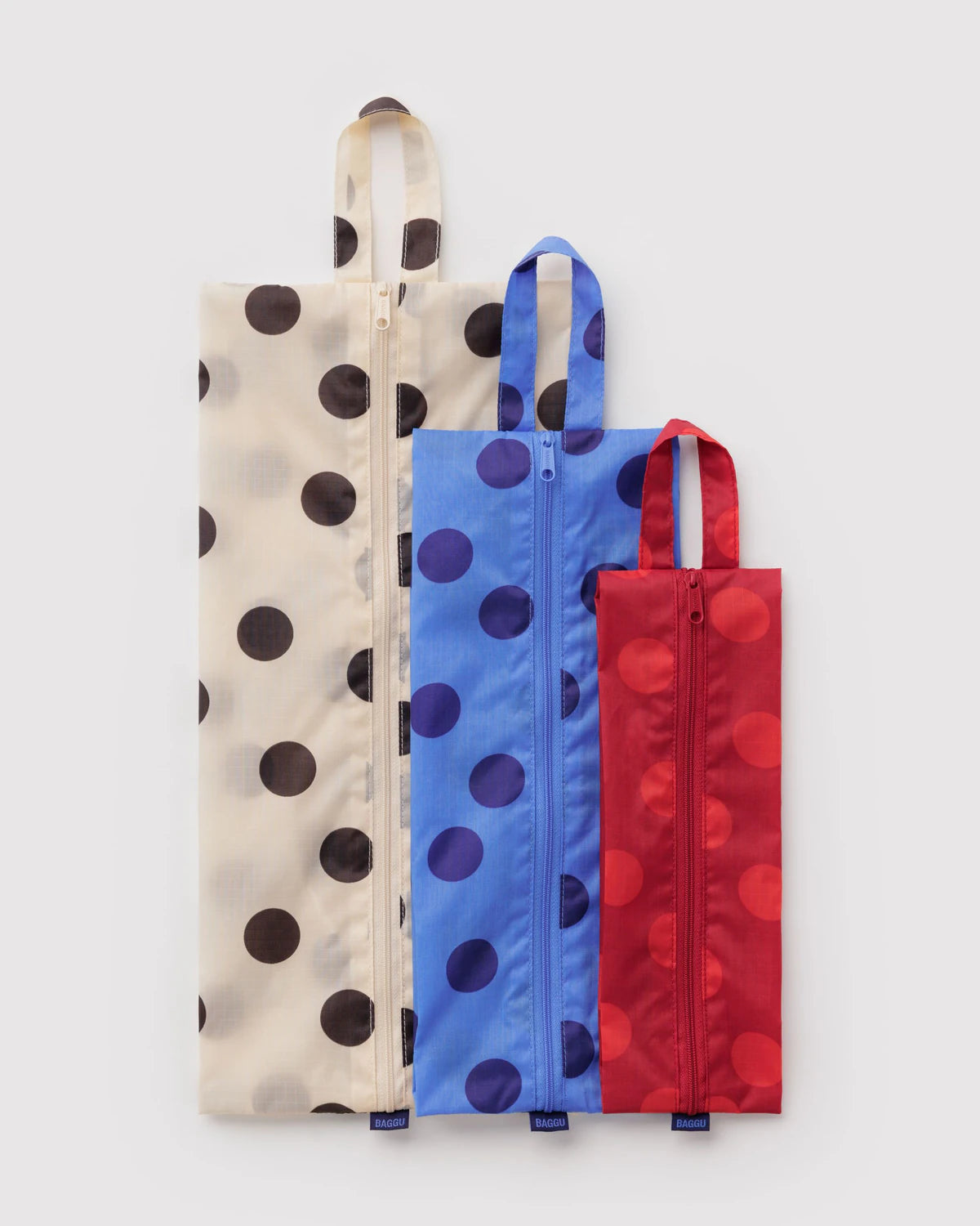 BAGGU 3D Zip Set Polka Dot Mix
