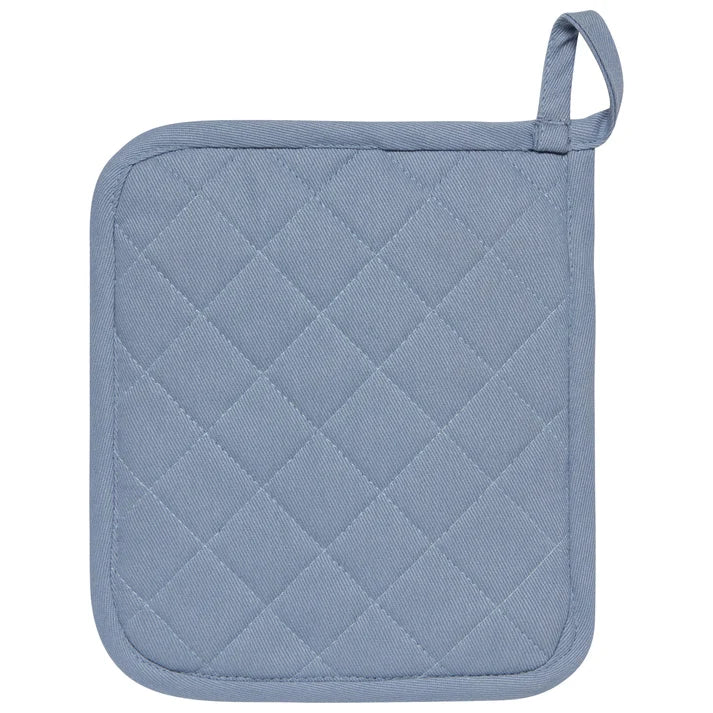 Superior Slate Blue potholder shown from the front to display the pocket opening β PABOOM