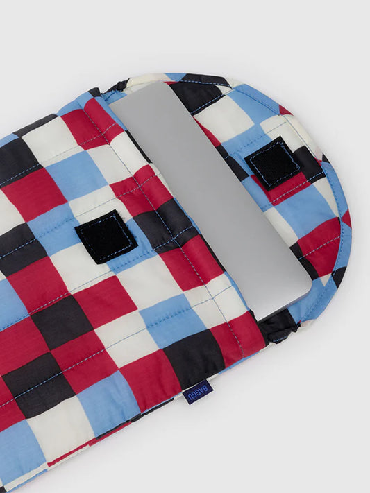 BAGGU Puffy Laptop Sleeve 13"/14" - Painted Check D