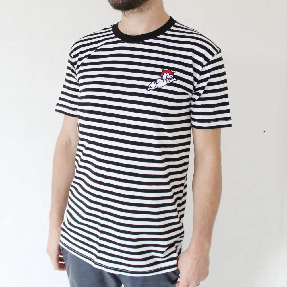 Casper Devil Striped Unisex T-shirt - PABOOM