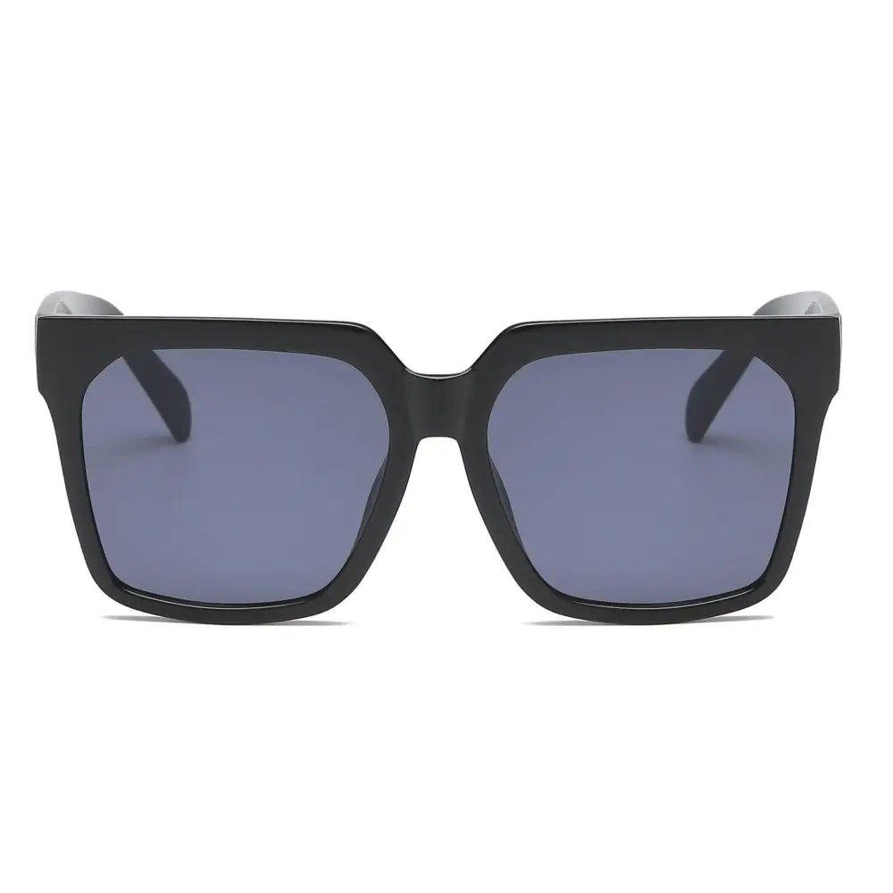 Cramilo Eyewear - Classic Oversized Fashion Square Sunglasses Black / No Packaging