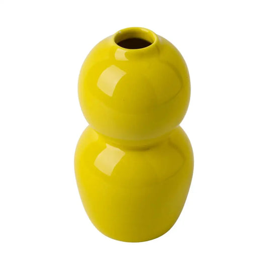 CTG Brands - Double Bubble Vase Yellow