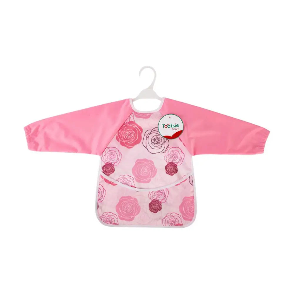 CTG Brands - Sleeved Bib Pink Roses