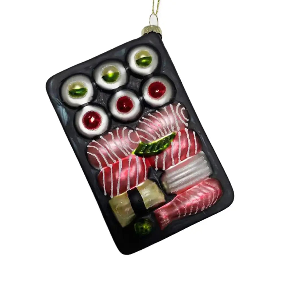 CTG Brands - Sushi Bento Box Glass Ornament