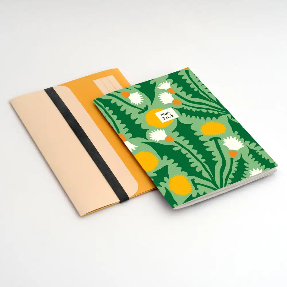 Studio Wald - UK Made - Notebook + Folder (A5) - Dandelion