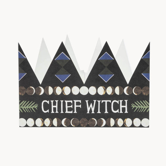 Chief Witch Party Hat shown at an angle