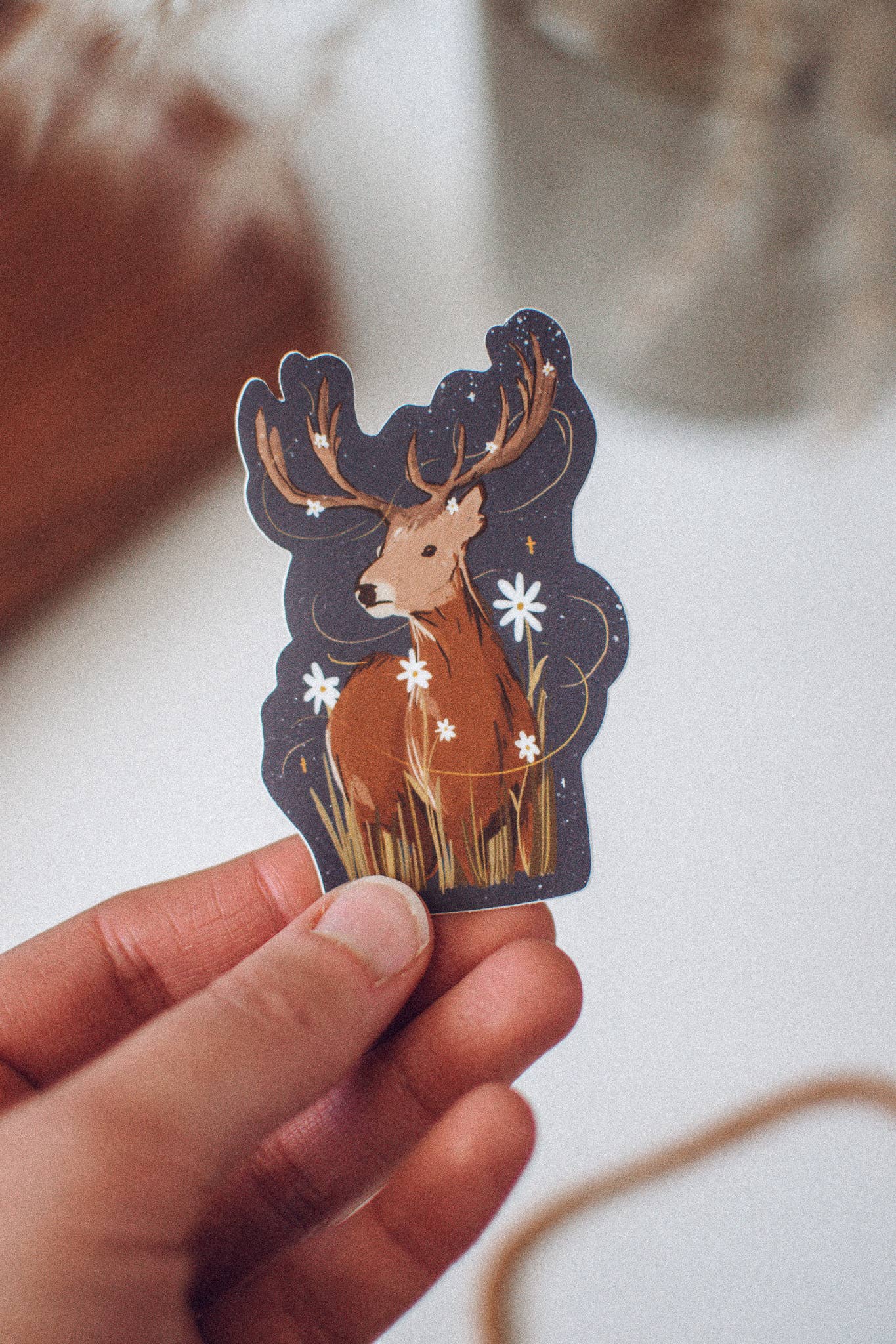 Magical Meadow Deer Sticker