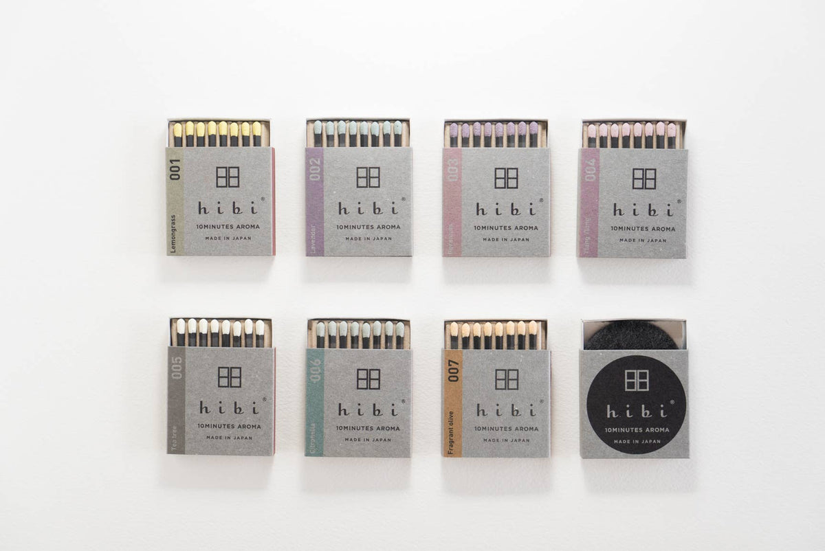 Hibi Geranium incense match burning - PABOOM