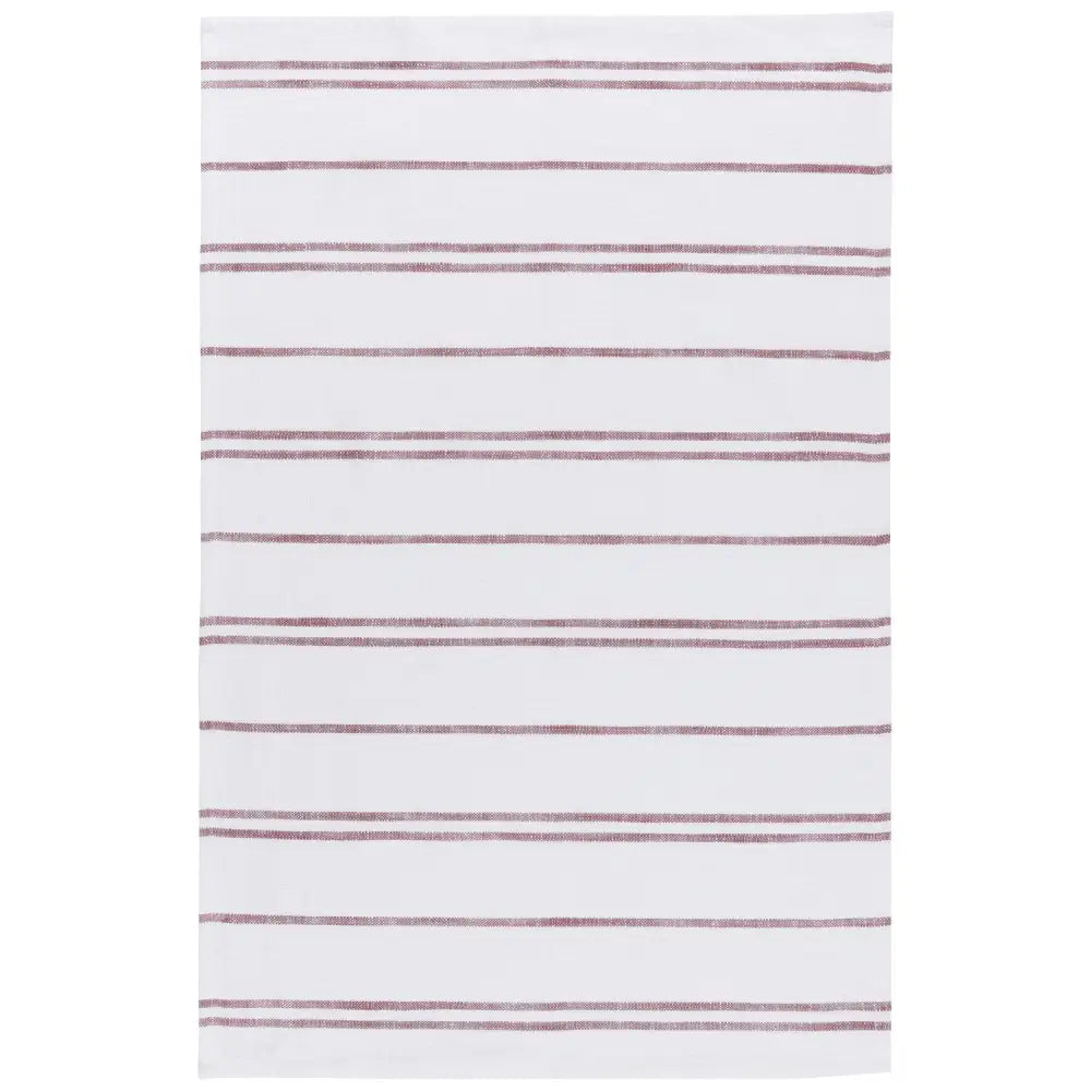 Danica - white rug red stripes