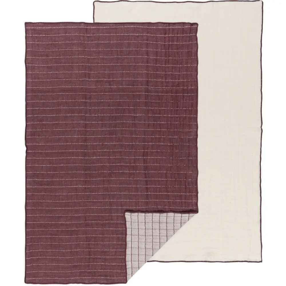 Danica - Ash Plum Double Gauze Dishtowels S/2