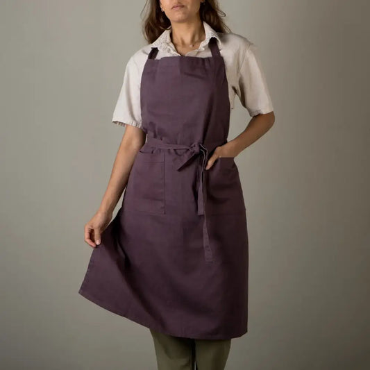Danica - Ash Plum Stonewash Apron
