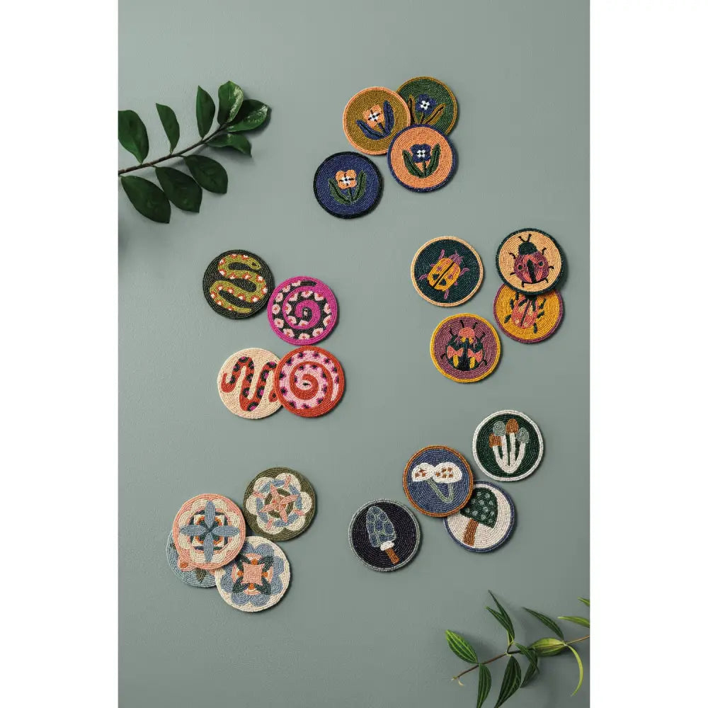 Danica - Beaded Wild Grove Coaster Set