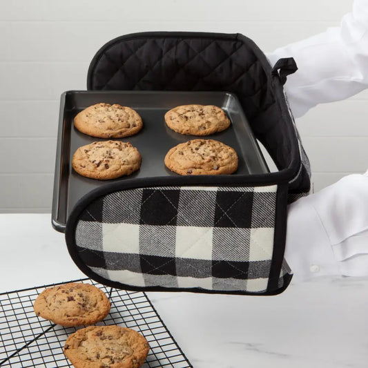 Danica - Black Check Double Oven Mitt