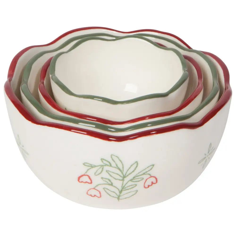 Danica - Camellia Stoneware Nesting Bowls S/4