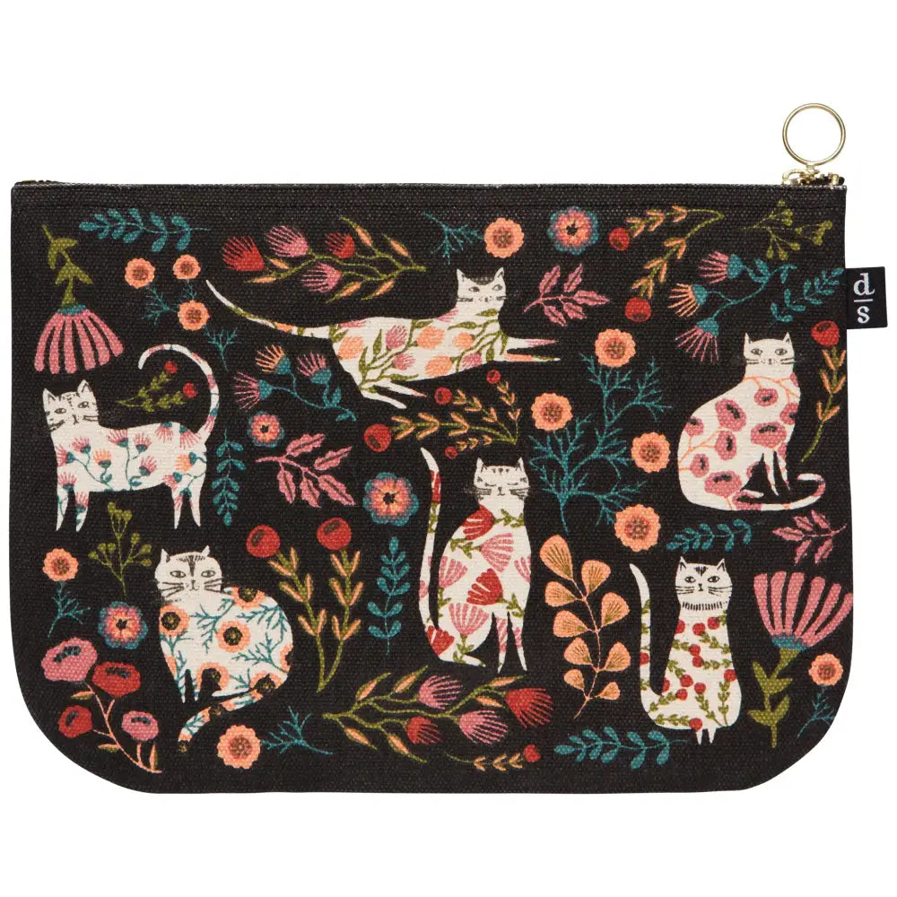 Catbloom Zippered Pouch Large - PABOOM