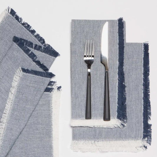 Chambray Midnight Napkin Set