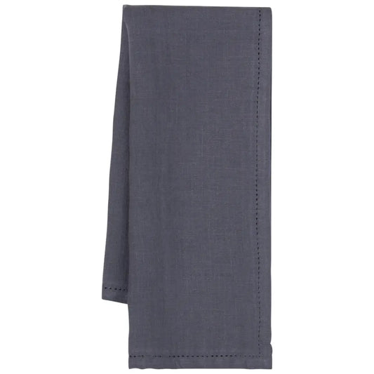 Charcoal Hemstitch Linen Dishtowel - PABOOM