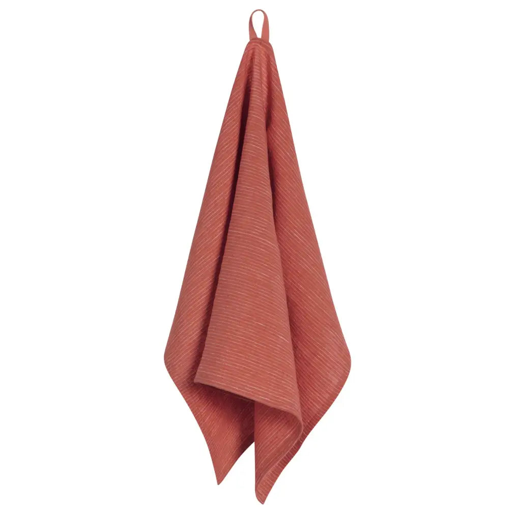 Clay Linen Pinstripe Dishtowel - PABOOM