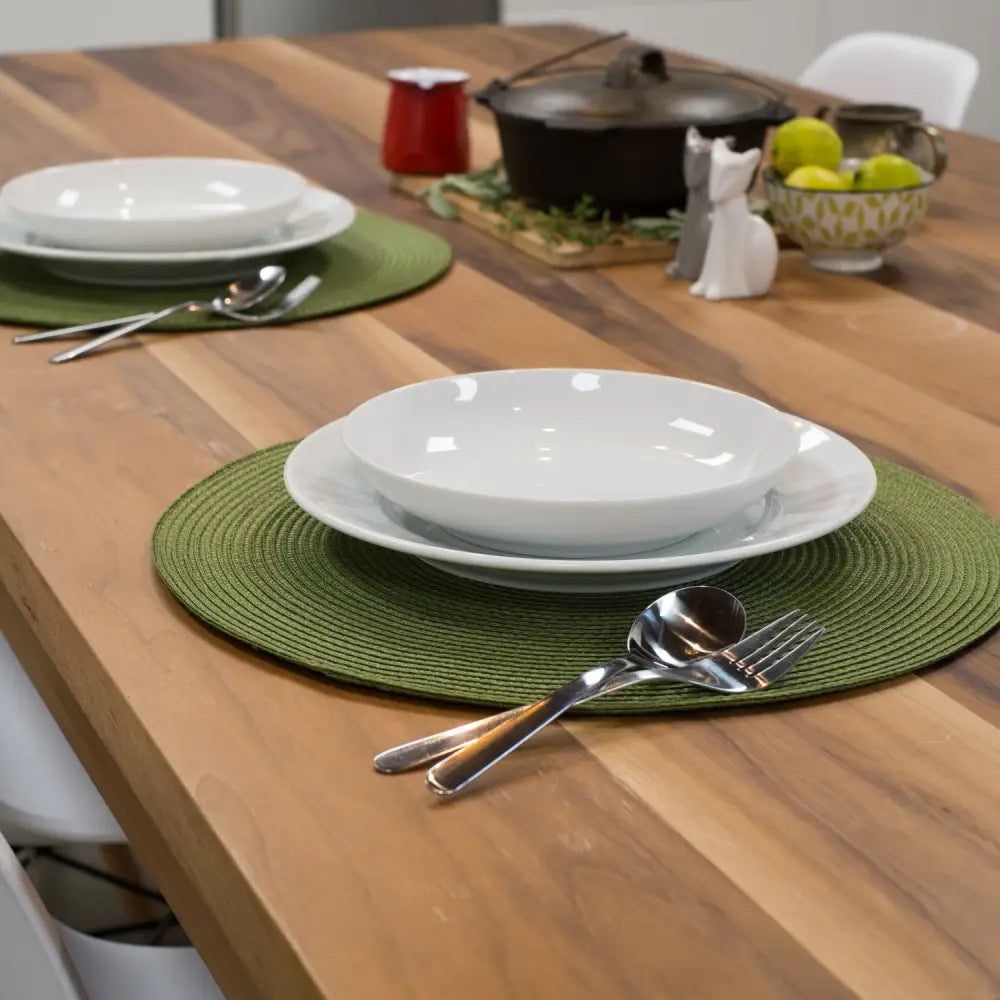 Danica - Disko Round Placemat Fir Green