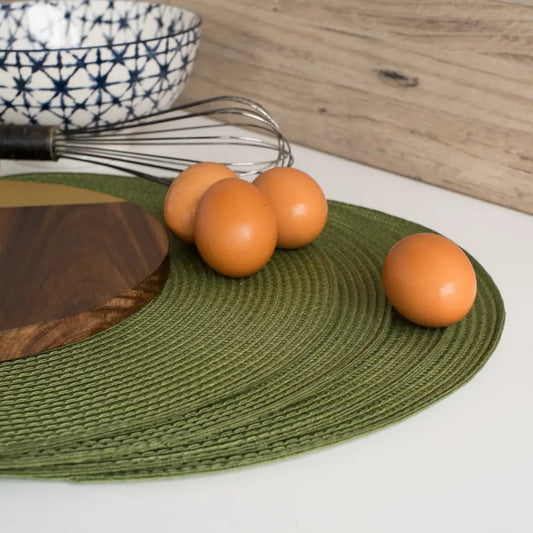 Danica - Disko Round Placemat Fir Green