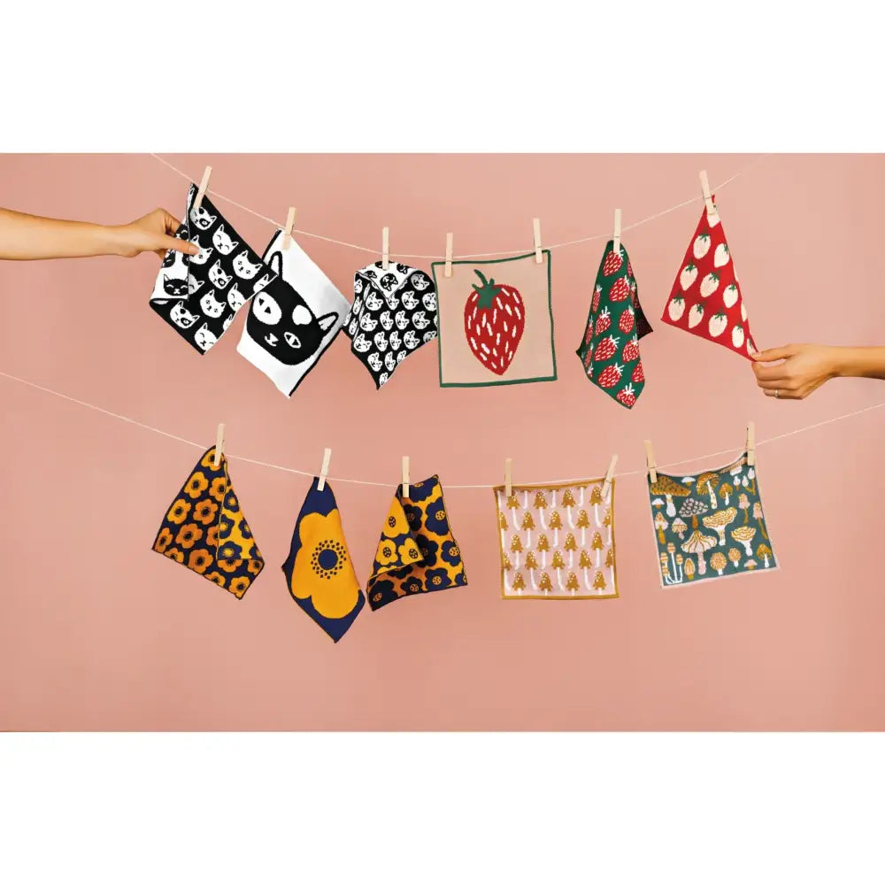 Danica - Feline Fine Knit Dishcloth Set of 3