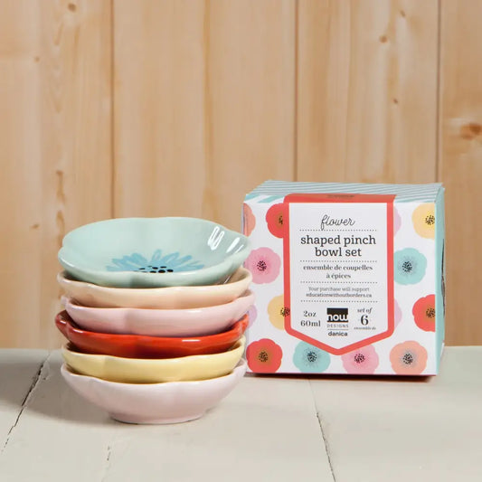 Danica - Flower Pinch Bowl Set of 6