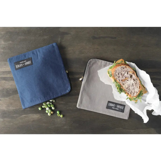 Forage and Gather Gray Snack Bag - PABOOM