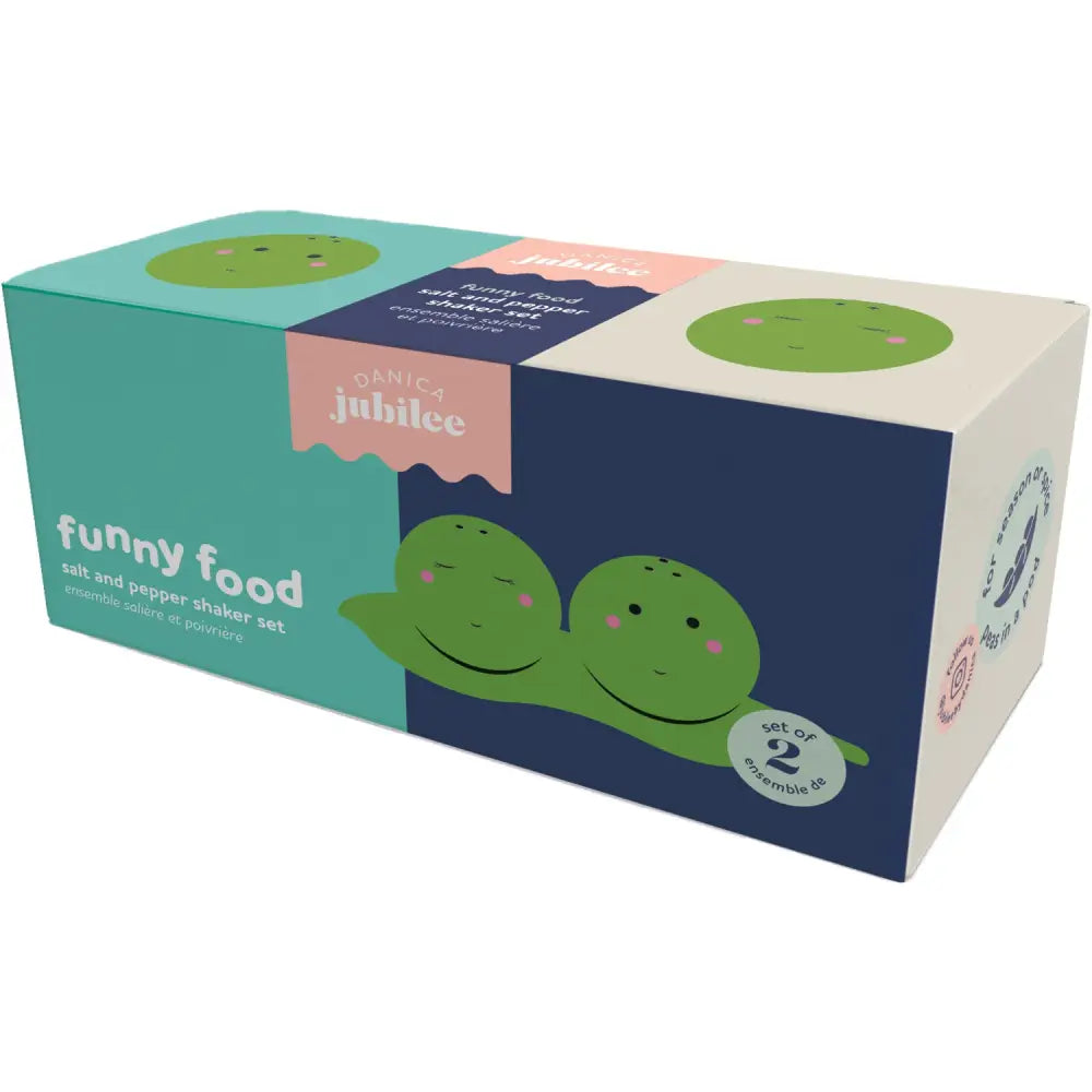 Funny Food Peas Salt + Pepper Shakers - PABOOM