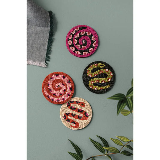 Danica - Gardenland Beaded Coasters Set