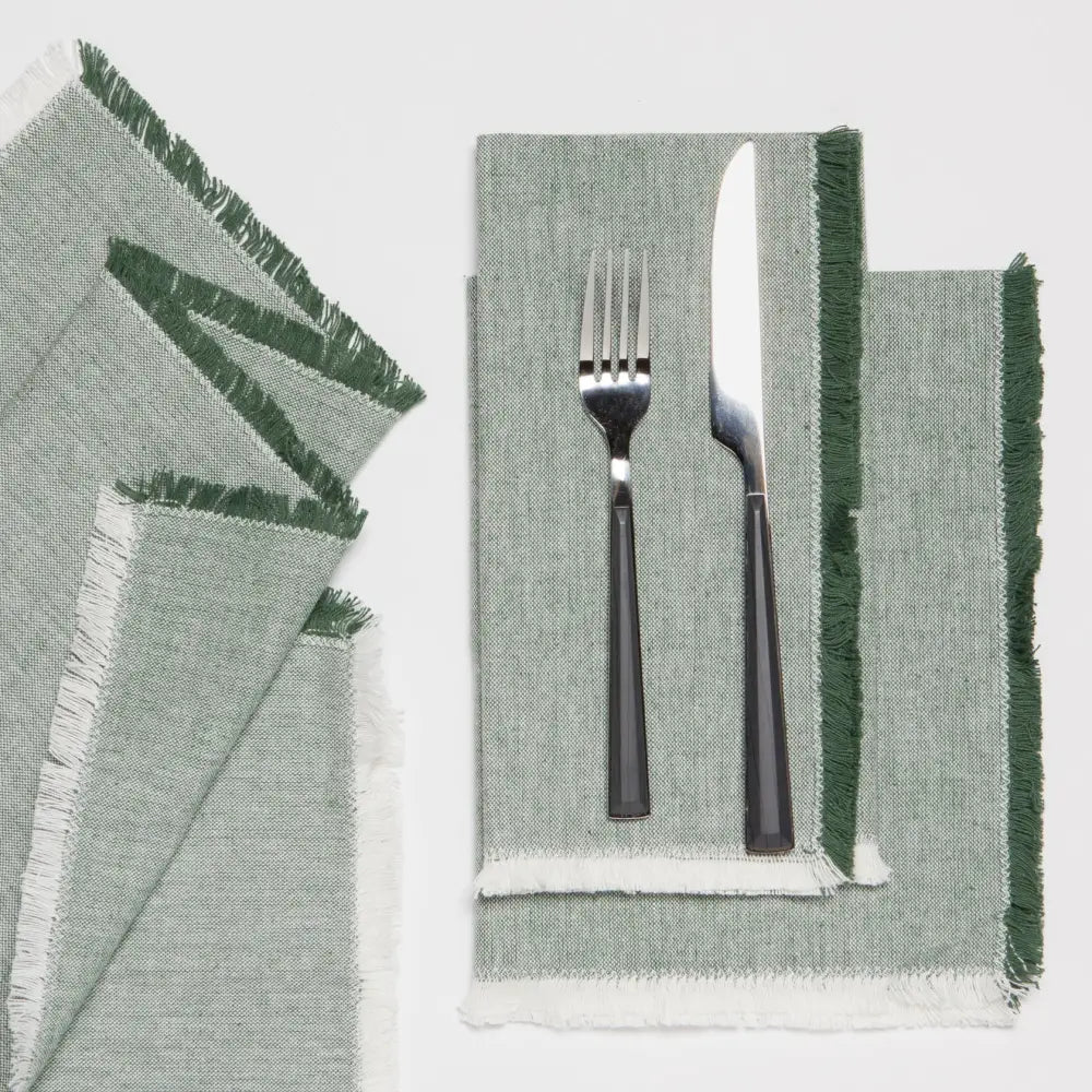 Danica - Jade Green Chambray Napkins Set of 4