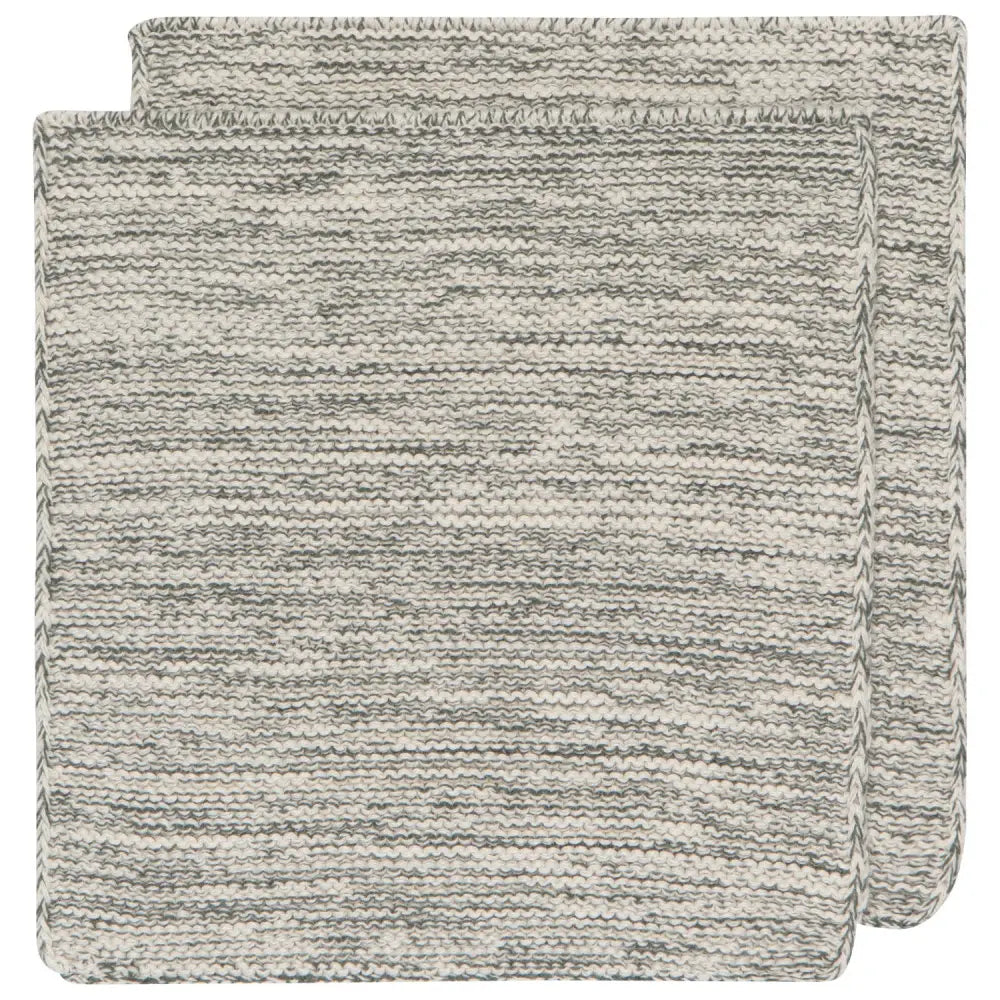 Danica - Jade Green Knit Dishcloths S/2