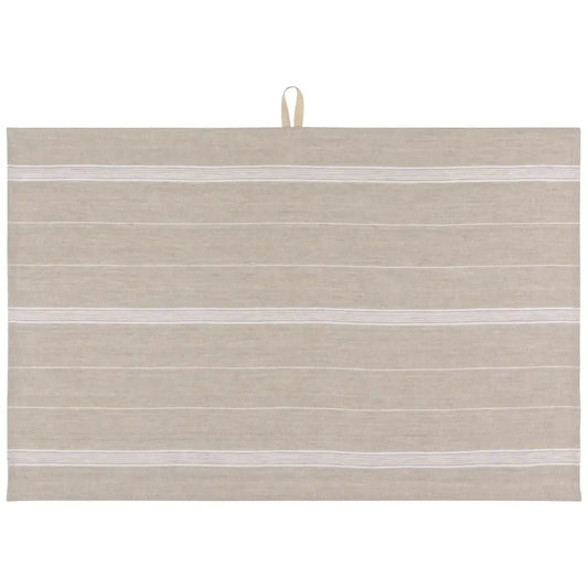 Maison Linen Stripe Dishtowel White - PABOOM