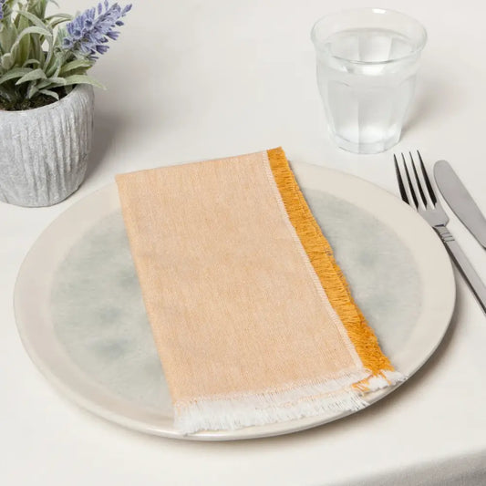Danica - Ochre Chambray Napkins Set of 4
