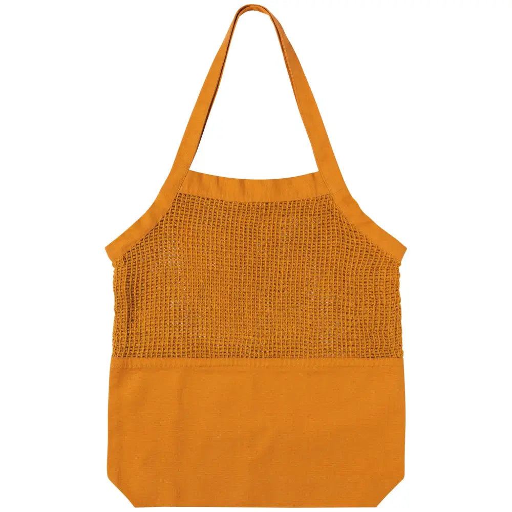 Danica - orange mesh tote bag
