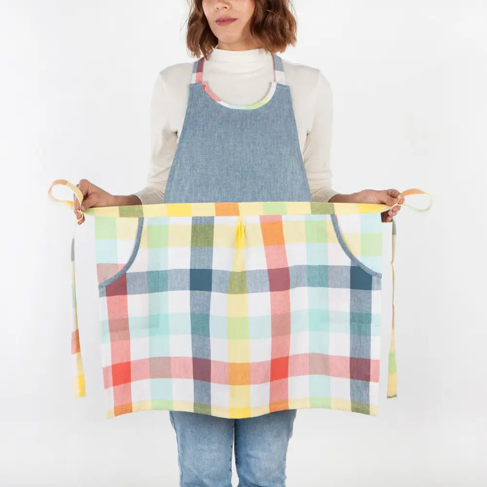 Petite Picnic Plaid Apron - PABOOM