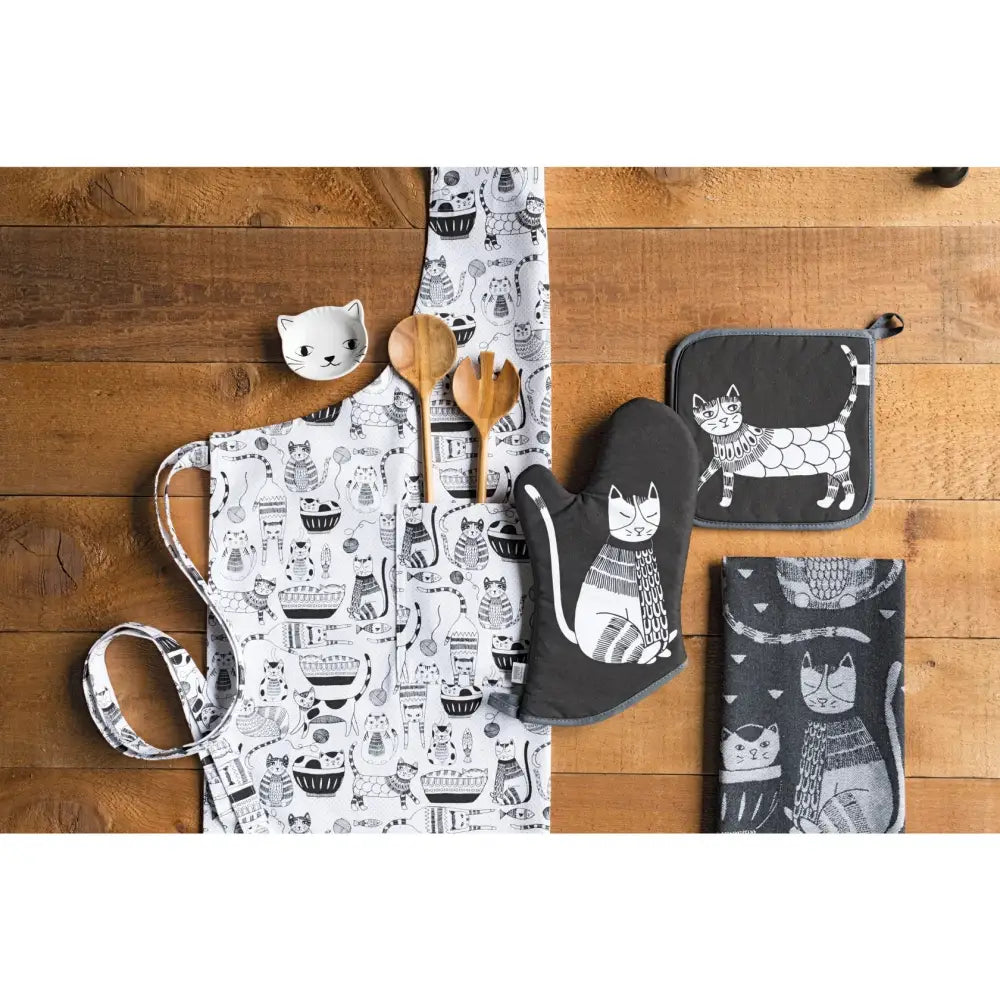 Danica - Purr Party Jacquard Dishtowel