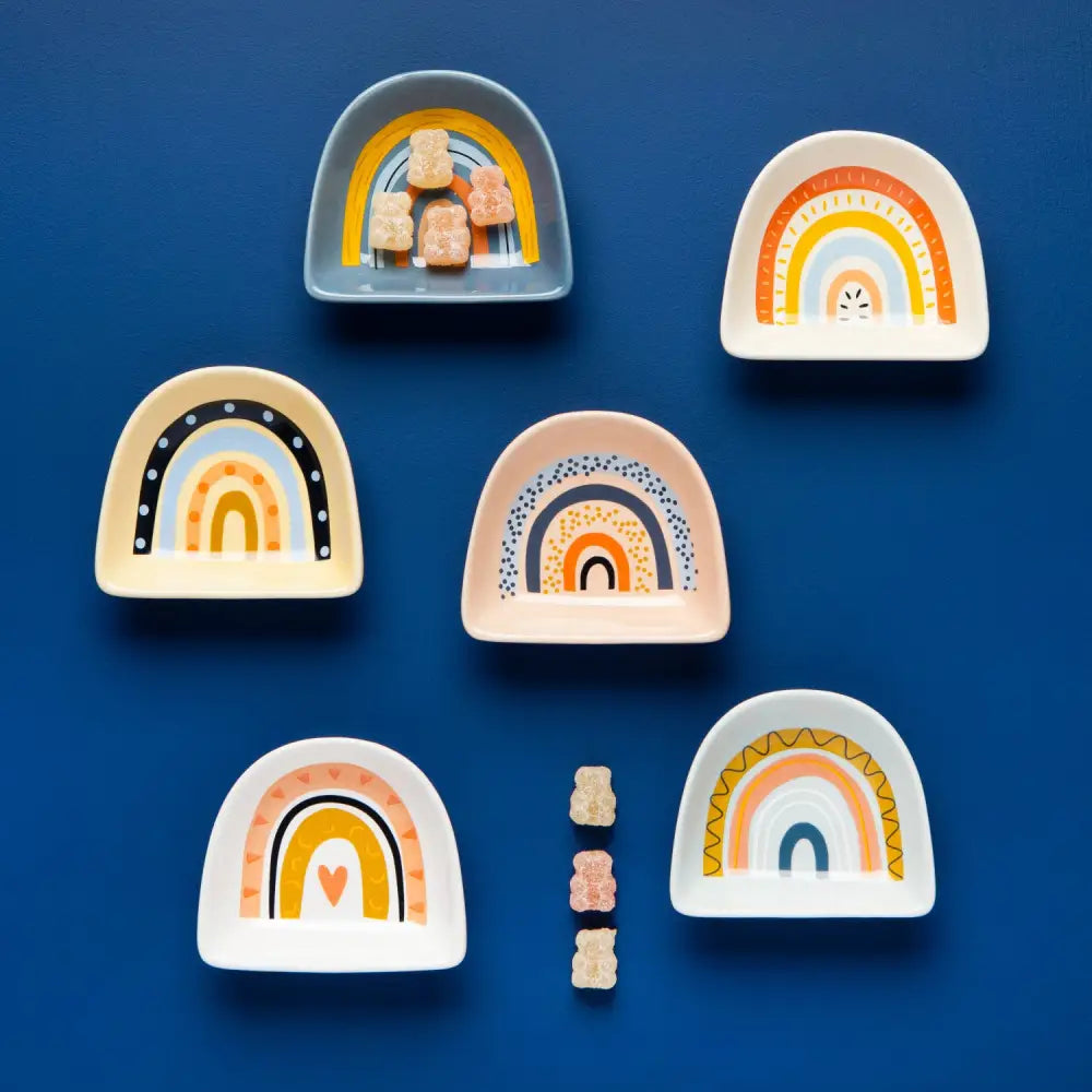 Danica - Rainbow Shaped Pinch Bowl S/6