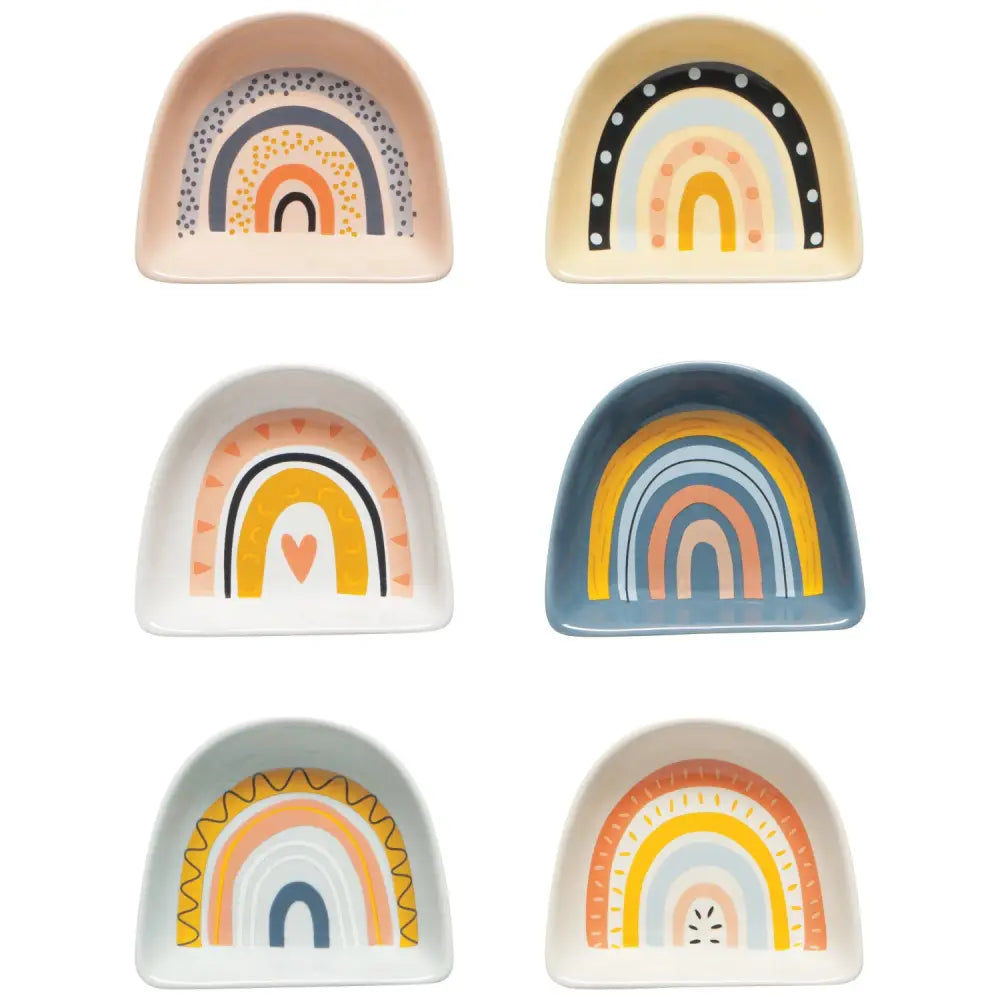 Danica - Rainbow Shaped Pinch Bowl S/6