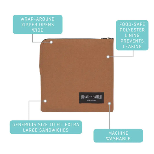 Snack Bag Forage Gather Brown - PABOOM