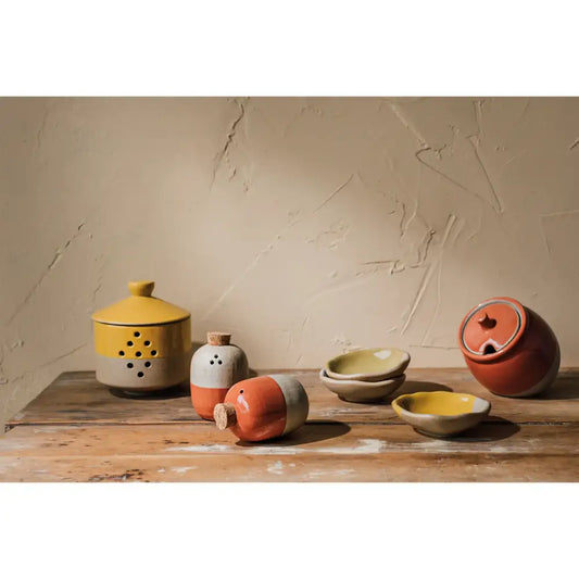 Solar Clay Salt + Pepper Shakers - PABOOM