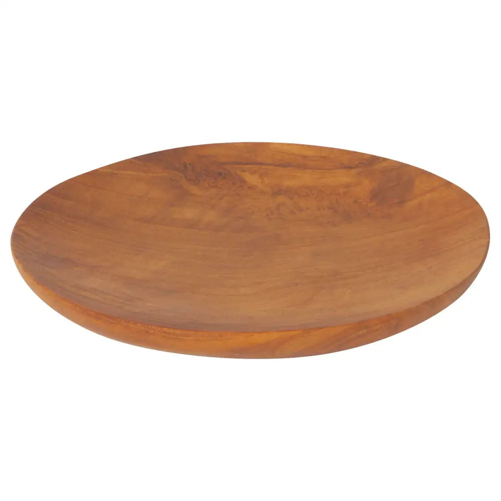 Teak Wood Plate Round Large - PABOOM
